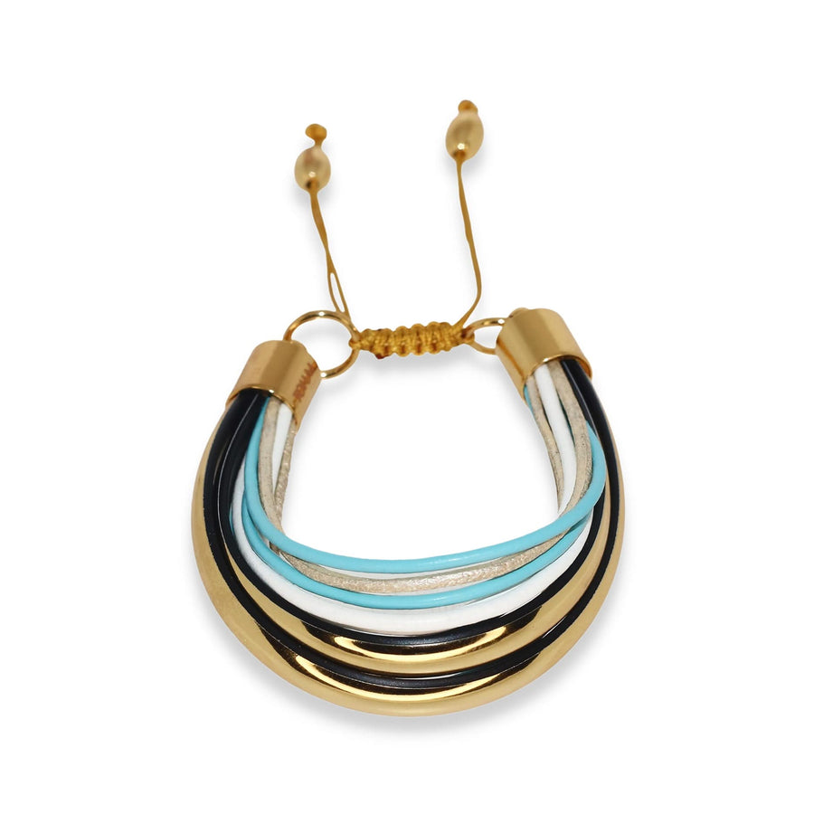 Terra Mali Bracelet Set In Turquoise - Tohum Design