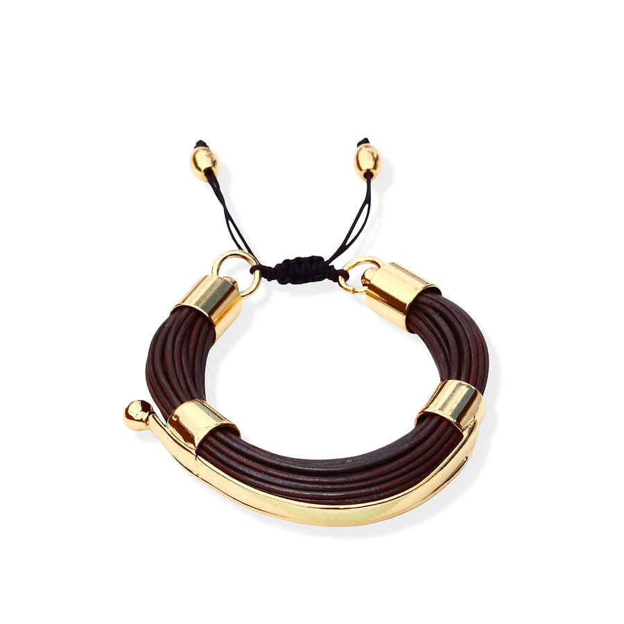 Terra Nile Bracelet In Burgundy - Tohum Design