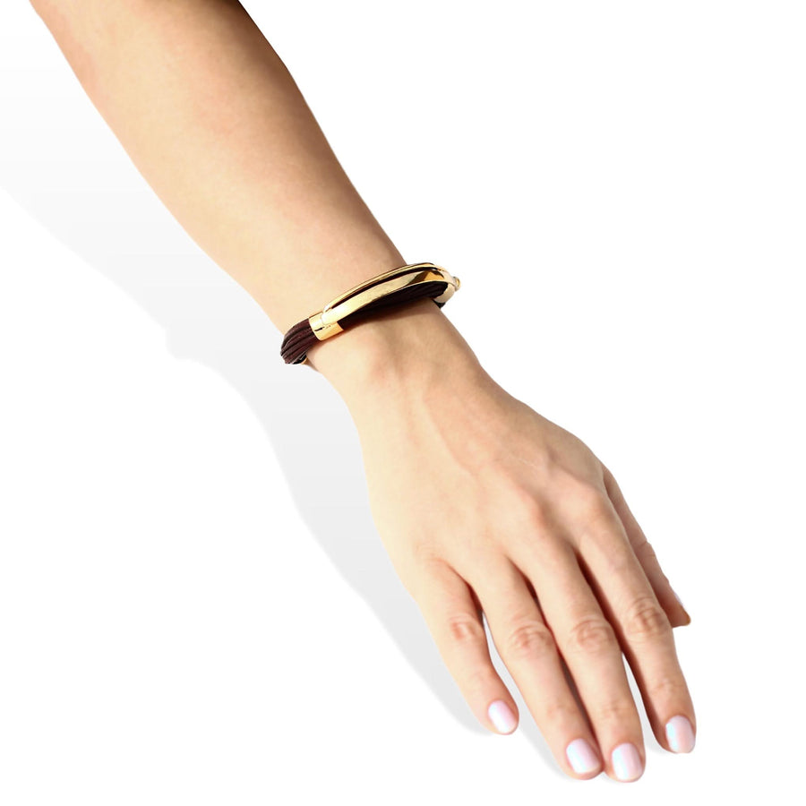 Terra Nile Bracelet In Burgundy - Tohum Design