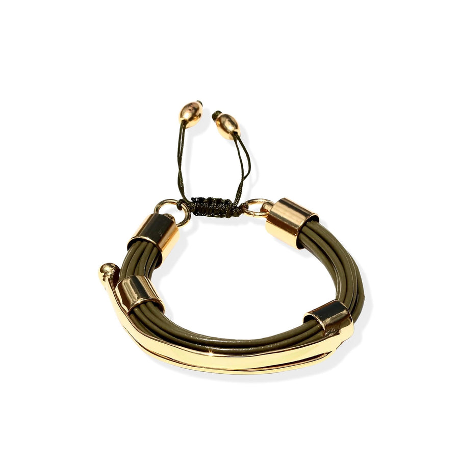 Terra Nile Bracelet In Khaki - Tohum Design