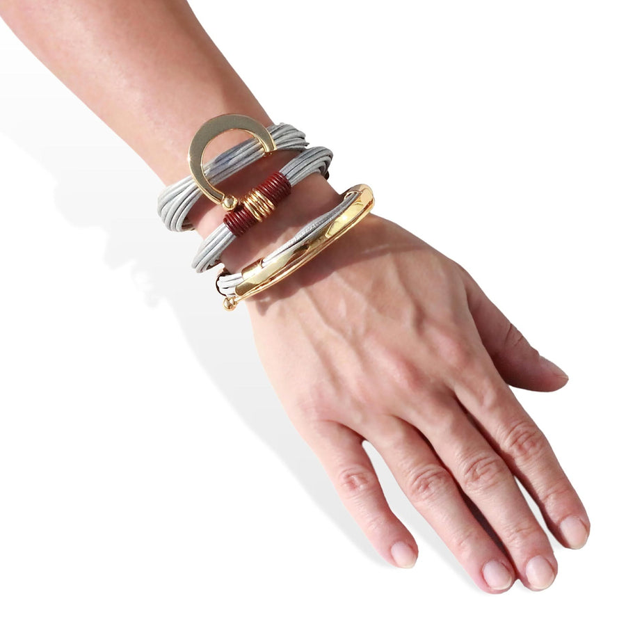 Terra Nile Bracelet In Shimmery Blue - Tohum Design