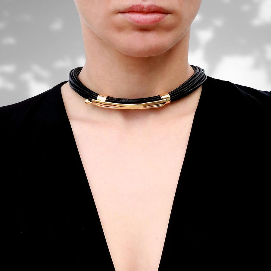 Terra Nile Necklace In Black - Tohum Design