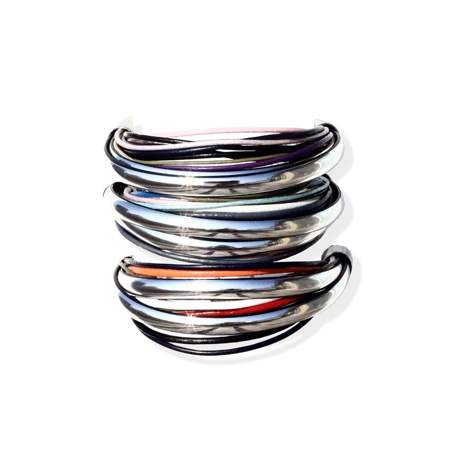 Terra Sahra Classic Bracelet Set In Silver - Tohum Design